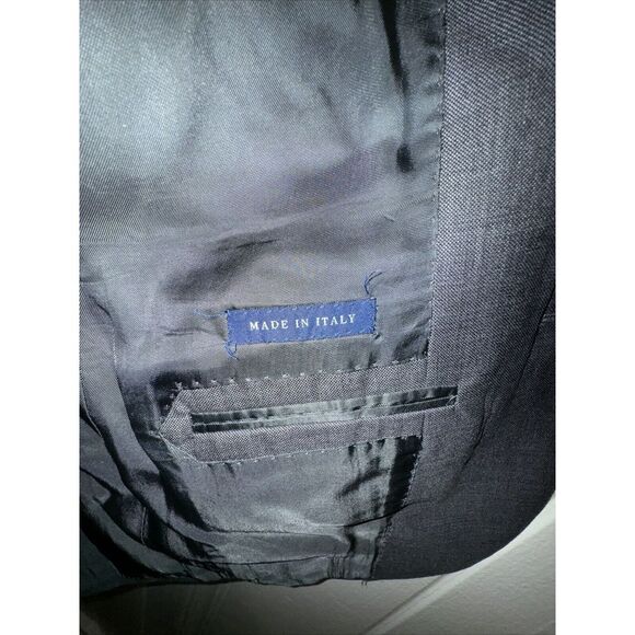 Ralph Lauren Blue Label Men's Wool Blazer Size 38 Dark Gray Made in Italy - Picture 5 of 7